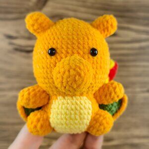 Handmade Amigurumi Crochet Pokemon Charmeleon Plushie